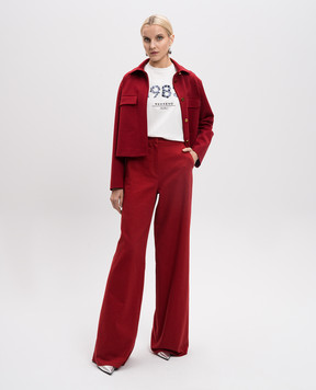 Max Mara Weekend Біла футболка CABINA з паєтками CABINA