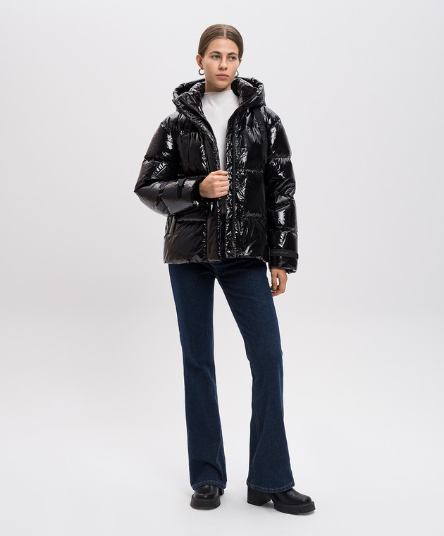 Woolrich Черный глянцевый пуховик с логотипом CFWWOU1082FRUT3787 изображение 2