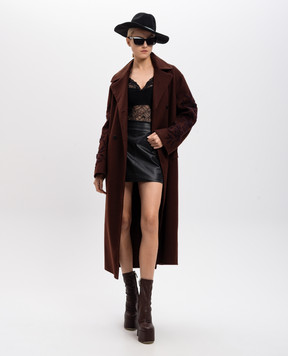 Ermanno Scervino Черное боди из кружева D454Y729EJM
