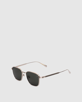 Dunhill Серебристые очки с логотипом DU0103S