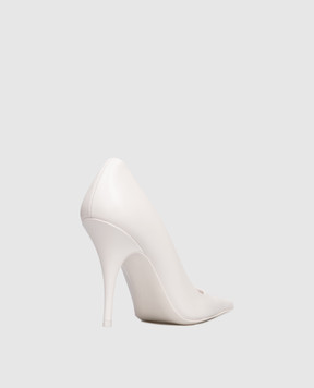 Vetements Белые кожаные туфли WH76HE500W