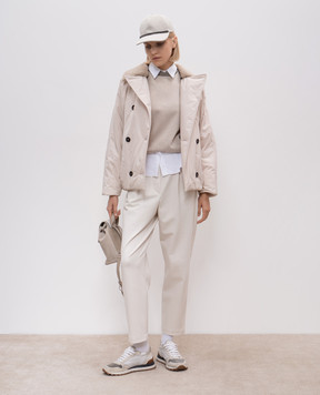 Brunello Cucinelli Штани беежві M0R24P7745