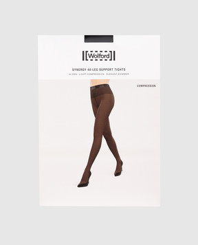 Wolford Чорні колготи Synergy 40 Den 14977