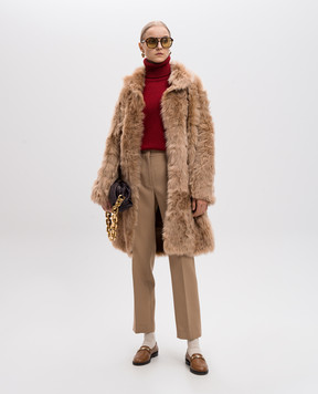 Jil Sander Бежевые чиносы из шерсти J02KA0304J40002