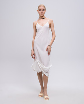 Maison Margiela MM6 Біла сукня із шовку S62DG0047M35441