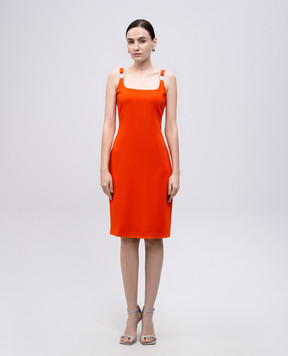 Versace Помаранчева сукня-футляр 10164101A12825