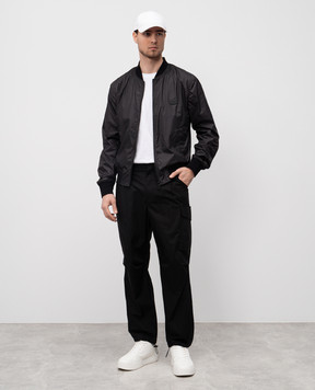 Dolce&Gabbana Чорні карго з логотипом GP0L1TFUEFJ