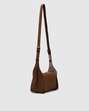 Gianni Chiarini Коричневая кожаная сумка кросс-боди Penelope BS11350RNGDBL
