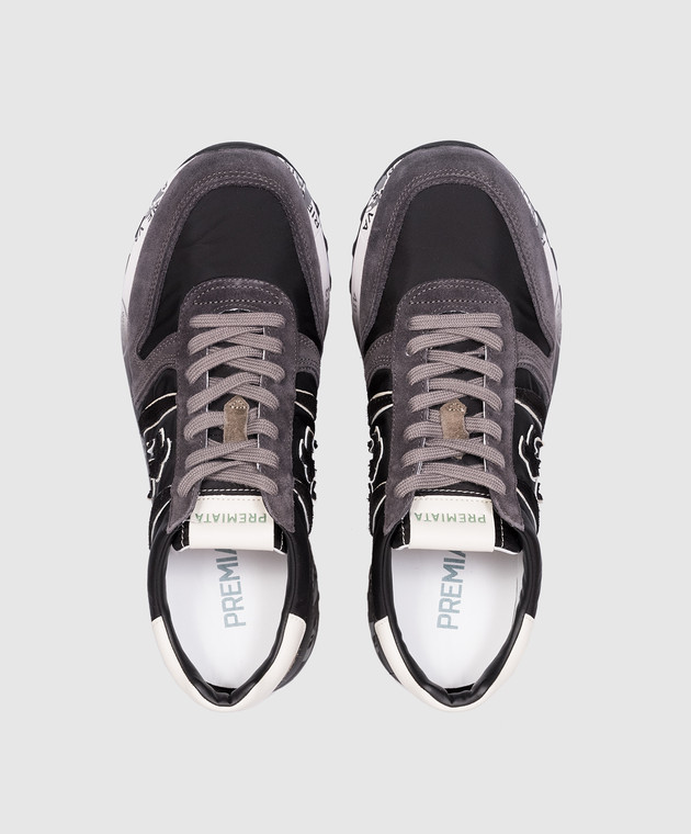 Premiata Черные комбинированные кроссовки Lander LANDER изображение 4