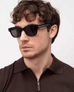 Alexander McQueen Чорні сонцезахисні окуляри City T-Bar 821685J0749
