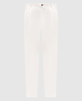 Brunello Cucinelli Білі вельветові штани M280US2480