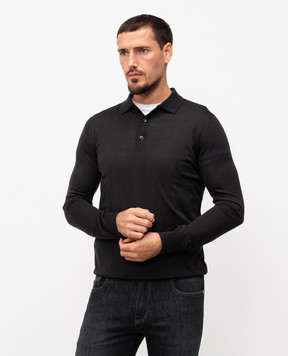 Loro Piana Чорне поло з вовни FAI2551