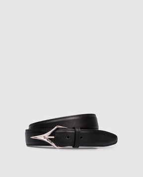 Thierry Mugler Чорний шкіряний ремінь 25F10AC00679016