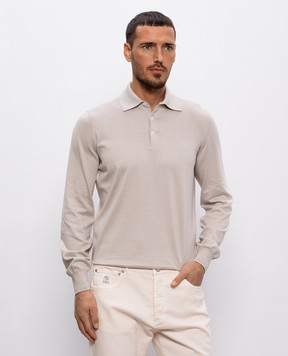 Brunello Cucinelli Бежевое поло M29800135