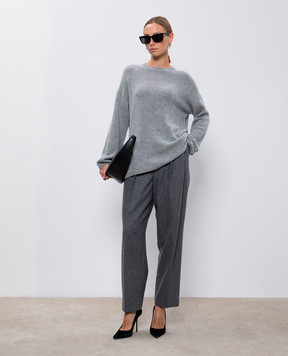 Allude Серый джемпер из кашемира 24511150
