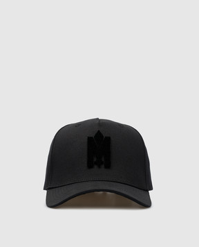 Mackage Чорна кепка ANDERSON-V з фактурною емблемою логотипа ANDERSONVm