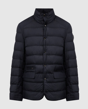 Moncler Синий пуховик Malinvern J20911A00108549SK