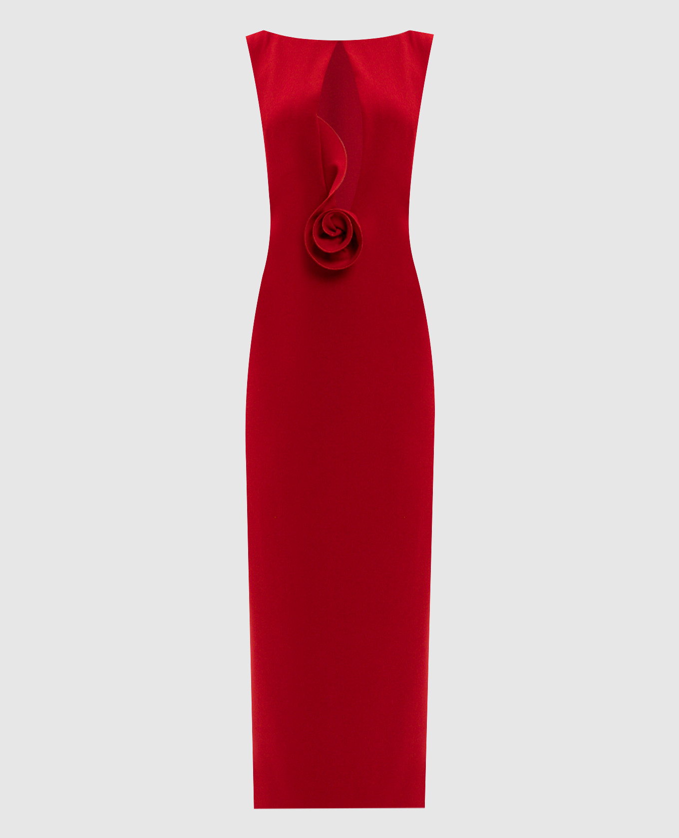 

Красное платье миди из шерсти, Красный, Вечерние платья