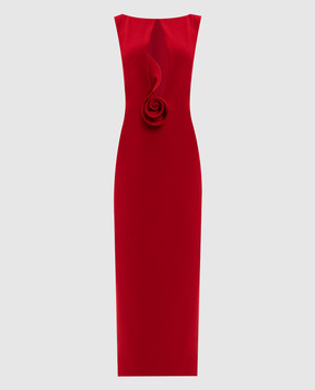 Magda Butrym Червона сукня міді з вовни DRESS13237925