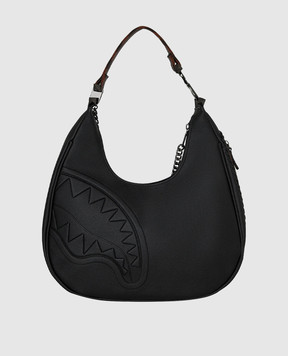Sprayground Дитяча чорна сумка-хобо CHECKPOINT ROYALE VICE 910B8070NSZ