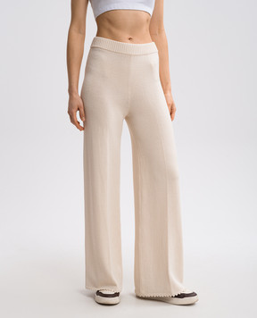 Twinset Бежеві штани з емблемою логотипа 251TP3251