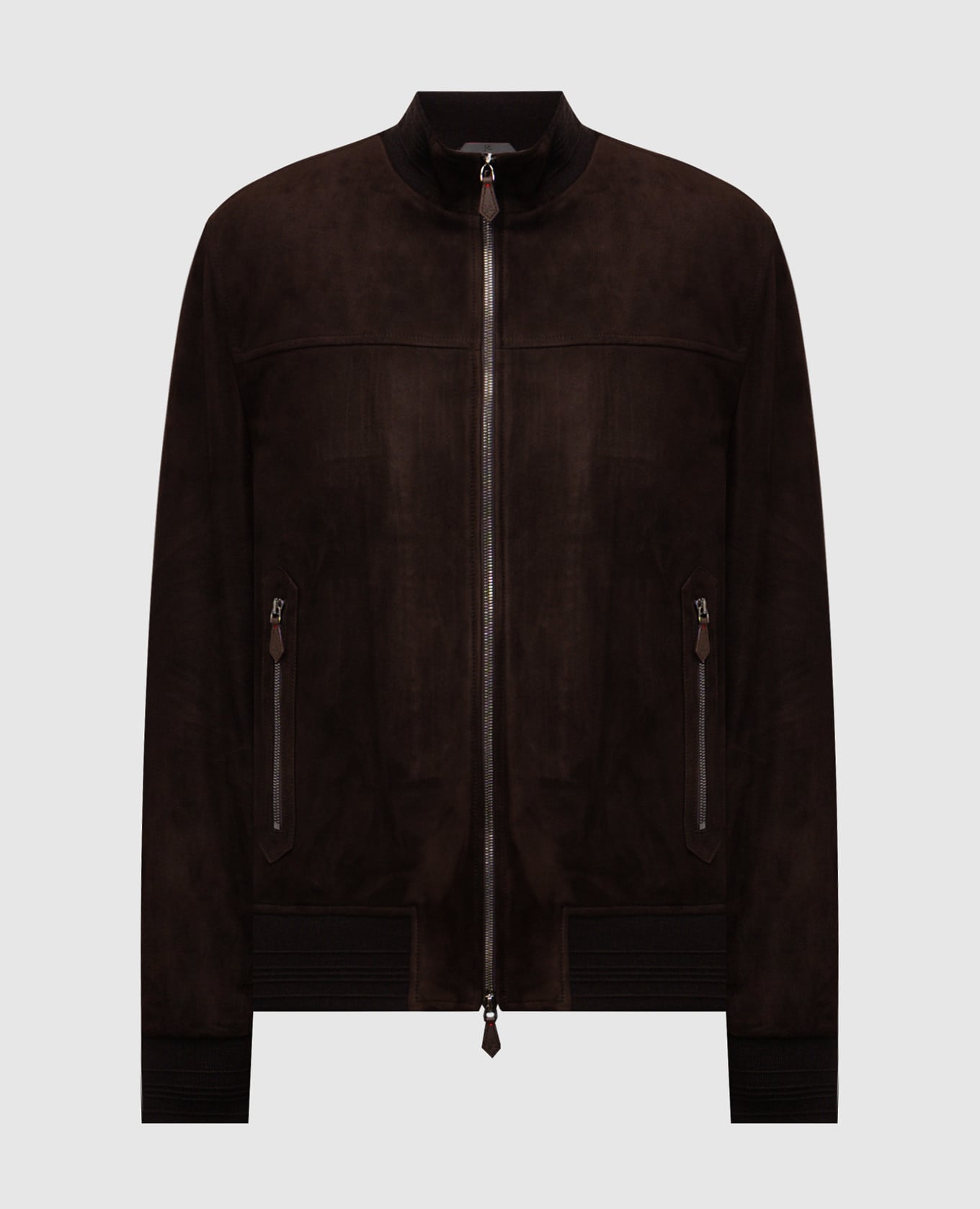 

Коричневая куртка из нубука, Коричневый, Кожаные куртки