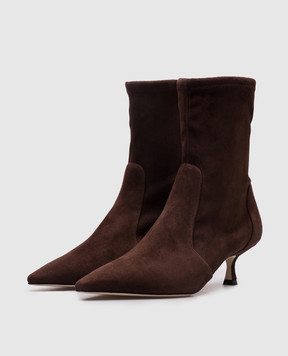 Stuart Weitzman Коричневі замшеві черевики Naomi SJ403