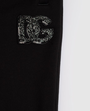 Dolce&Gabbana Дитячі чорні джогери з нашивкою логотипа L5JPH1G7PHM812+