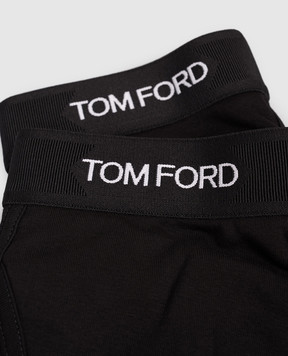 Tom Ford Набор черных трусов-боксеров с контрастным логотипом T4XC31040