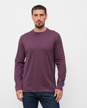 Brunello Cucinelli Фиолетовый лонгслив прямого кроя M0B137433