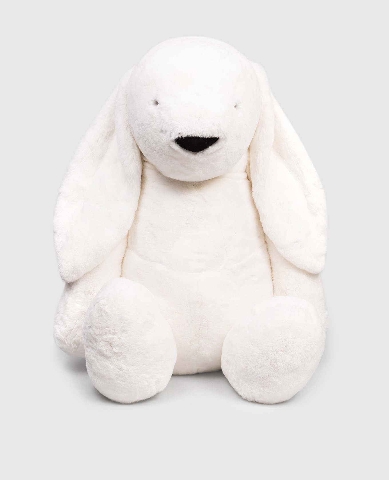 

Детский большой белый кролик из меха кролика, Игрушки