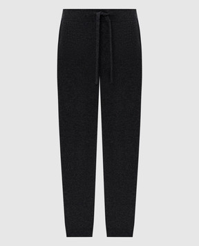 Allude Серые брюки джогеры из шерсти и кашемира 24537011