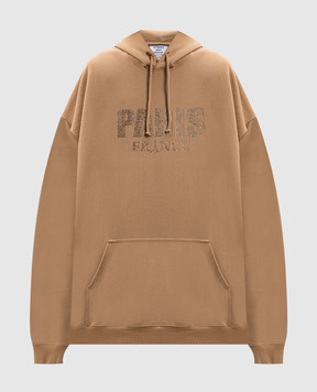 Vetements Бежево худи с кристаллами UA65HD590S
