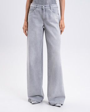 Ermanno Scervino Серые джинсы с логотип патч D477P367IGFV