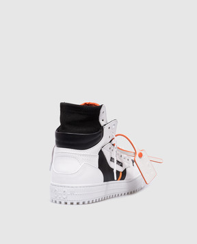 Off-White Белые кожаные хайтопы 3.0 Оff Сourt OMIA065F24LEA001