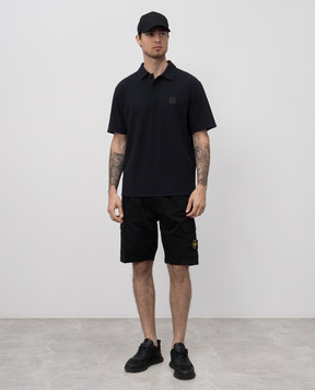 Stone Island Синє поло з логотипом K1S152200001S0F11