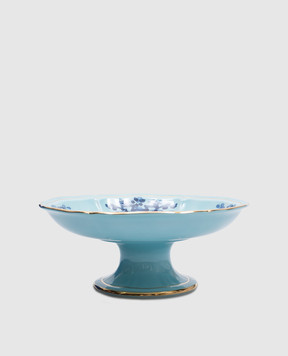 Ginori 1735 Голубая фарфоровая ваза для фруктов из коллекции Oriente Italiano 003RG00FCT300G00124300