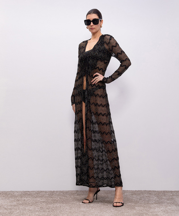 MISSONI - ちち Missoni - Черный купальник с бахромой MS25SP07BR00ZX купить в Symbol