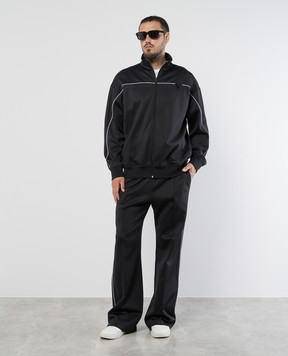 Valentino Черные спортивные брюки с эмблемой V 5V3MD04QA8M