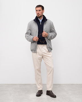 Brunello Cucinelli Двухсторонняя куртка с шелком и кашемиром MM49A7433G