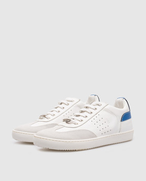 Christian Dior Дитячі білі шкіряні кросівки з логотипом 8HBS25SHOA
