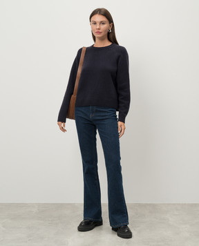 Max Mara Weekend Синий свитер GABBIA из шерсти GABBIA