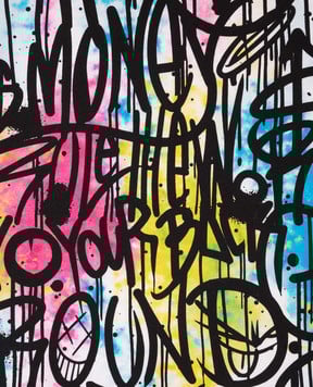 Sprayground Дитяча чорна футболка Street Art SPY1217