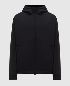 Stone Island Чорна куртка з патчем логотипа K2S154100086S0A27