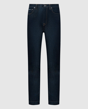Dolce&Gabbana Сині джинси-слім з патчем логотипа FTBXHDG902P