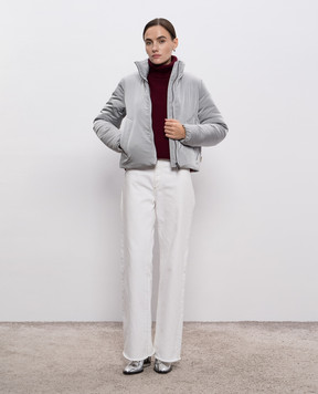 Woolrich Сіра пухова куртка CCFWWOU2097FRUT5185