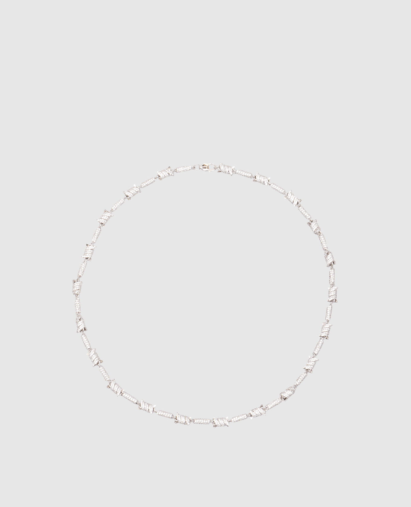 

Серебряное колье Barbed Wire, Серебристый, Колье