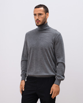 Brunello Cucinelli Серый гольф из шерсти и кашемира M2400103