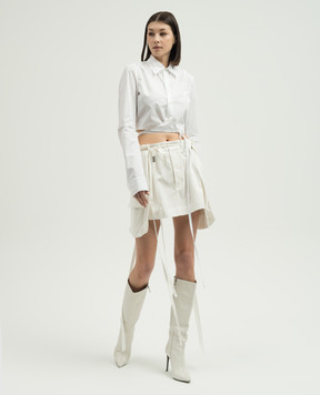 Ann Demeulemeester Біла спідниця-карго Thea 2401WSK26FA431