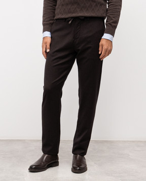 Canali Штани з вовни коричневого кольору AR03472V1659G